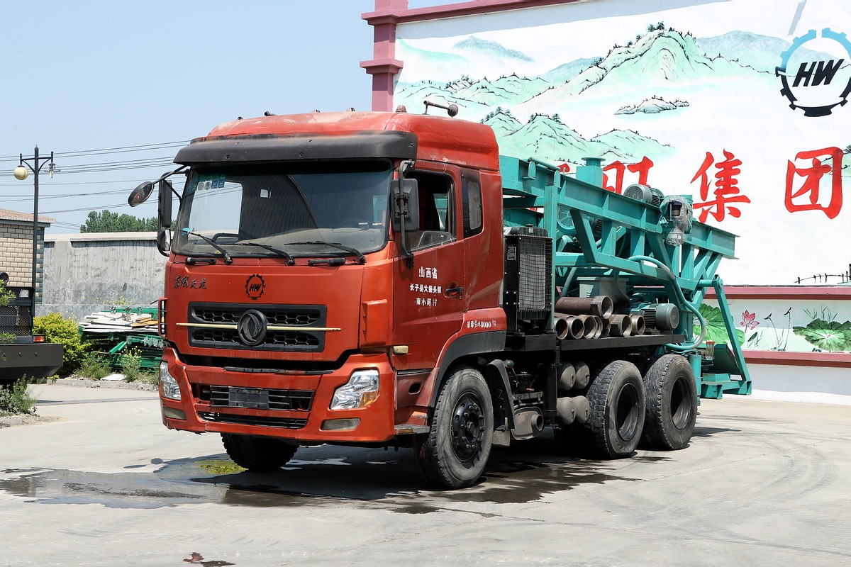 8寸後(hou)八輪汽車鑽機(ji)